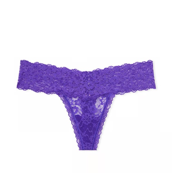 PINK Victoria's Secret Other - Victoria secret panty thong lace - up purple size large L